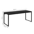 Conjunto De Mesa Kuadra Preta Com Cadeira De Escritório Diret