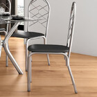 Conjunto De Mesa Leon 150x80cm Com 6 Cadeiras Nice Cromado E