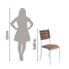 Conjunto De Mesa Lisboa Com 4 Cadeiras 1,20m Madmelos Off Whi