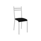 Conjunto De Mesa Lyon 0 80 Com 4 Cadeiras Lyon Branco Prata C