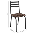 Conjunto De Mesa Malva Com Tampo De Madeira 4 Cadeiras 121 Ar