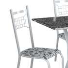 Conjunto De Mesa Miami Com 6 Cadeiras Lisboa Branco Liso E Br