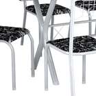 Conjunto De Mesa Miami Com 6 Cadeiras Lisboa Branco Liso E Pr