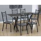 Conjunto De Mesa Miami Com 6 Cadeiras Lisboa Preto E Listrado
