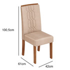 Conjunto De Mesa New Celeste Com 6 Cadeiras Zoe Dj Moveis