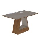 Conjunto de Mesa Para Sala de Jantar C/ Vidro Temperado e 4 C