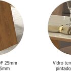 Conjunto de Mesa Para Sala de Jantar C/ Vidro Temperado e 4 C