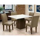 Conjunto De Mesa Para Sala De Jantar Com 4 Cadeiras Florença