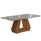 Conjunto De Mesa Para Sala De Jantar Com 6 Cadeiras 180x90 Ag