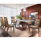Conjunto De Mesa Para Sala De Jantar Com 6 Cadeiras Ibis/agat