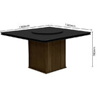 Conjunto De Mesa Para Sala De Jantar Com 8 Cadeiras Esparta-d
