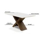 Conjunto De Mesa Para Sala De Jantar Off White Dubai 1,35m