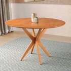 Conjunto De Mesa Redonda 108 Cm Com 4 Cadeiras Luna Bege