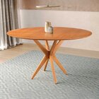Conjunto De Mesa Redonda 120 Cm Com 4 Cadeiras Luna Verde/mar