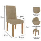 Conjunto De Mesa Redonda C/ 4 Cadeiras Flora/maia - Cimol - O