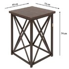 Conjunto De Mesa Redonda Com 4 Lugares Karina Móveis  Bronze/