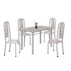 Conjunto De Mesa Retangular 120x75cm Tampo Granito Topázio 4