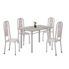 Conjunto De Mesa Retangular 120x75cm Tampo Granito Topázio 4