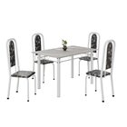 Conjunto De Mesa Retangular 120x75cm Tampo Granito Topázio 4