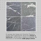 Conjunto De Mesa Retangular 120x75cm Tampo Granito Topázio 4