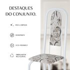 Conjunto De Mesa Retangular 120x75cm Tampo Granito Topázio 4