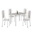 Conjunto De Mesa Retangular 120x75cm Tampo Granito Topázio 4