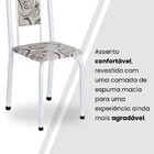 Conjunto De Mesa Retangular 140x75cm Tampo Ardósia Indiano 6