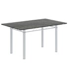 Conjunto De Mesa Retangular 140x75cm Tampo Ardósia Indiano 6
