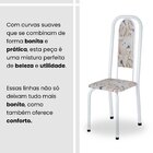 Conjunto De Mesa Retangular 140x75cm Tampo De Vidro 6 Cadeira