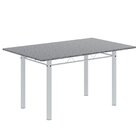 Conjunto De Mesa Retangular 140x75cm Tampo Granito Ocre 6 Cad