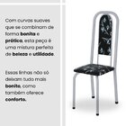 Conjunto De Mesa Retangular 140x75cm Tampo Granito Topázio 6