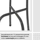 Conjunto De Mesa Retangular 180x75cm Tampo Ardósia Indiana 8