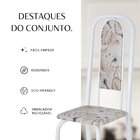 Conjunto De Mesa Retangular 180x75cm Tampo Ardósia Indiana 8