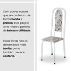 Conjunto De Mesa Retangular A 120x75cm Tampo De Vidro 4 Cadei