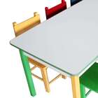Conjunto De Mesa Retangular Com 10 Cadeiras Jah Colorido