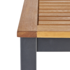 Conjunto de Mesa retangular 89x206cm com 8 Cadeiras alumínio Oris Naterial preta