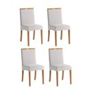 Conjunto De Mesa Retangular Lâminada 120x90cm Com 4 Cadeiras