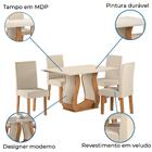 Conjunto De Mesa Retangular Sala De Jantar Veneto 1,20m Off W