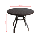 Conjunto De Mesa Ripada Com 4 Cadeiras Aluminio + Guarda Sol