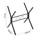 Conjunto De Mesa Roma Com 4 Cadeiras 1,20m Madmelos Dark / Gr