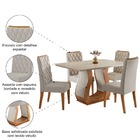 Conjunto De Mesa Sala De Jantar 1,20m 4 Cadeiras Veneto Velud