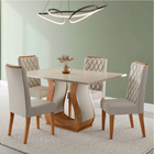 Conjunto De Mesa Sala De Jantar 1,20m 4 Cadeiras Veneto Velud