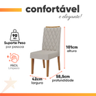 Conjunto De Mesa Sala De Jantar 1,20m 4 Cadeiras Veneto Velud