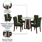 Conjunto De Mesa Sala De Jantar 4 Cadeiras Redonda 1,03m