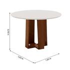 Conjunto De Mesa Sala De Jantar 4 Cadeiras Redonda 1,03m Athe