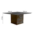 Conjunto De Mesa Sala De Jantar Ancara Com 6 Cadeiras E Tampo