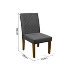 Conjunto De Mesa Sala De Jantar Ancara Com 6 Cadeiras E Tampo