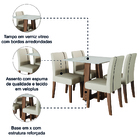 Conjunto De Mesa Sala De Jantar Atenas Com 4 Cadeiras Carvalh