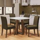 Conjunto De Mesa Sala De Jantar Athenas 0,90m 4 Cadeiras Trie