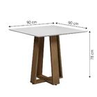 Conjunto De Mesa Sala De Jantar Athenas 0,90m 4 Cadeiras Trie